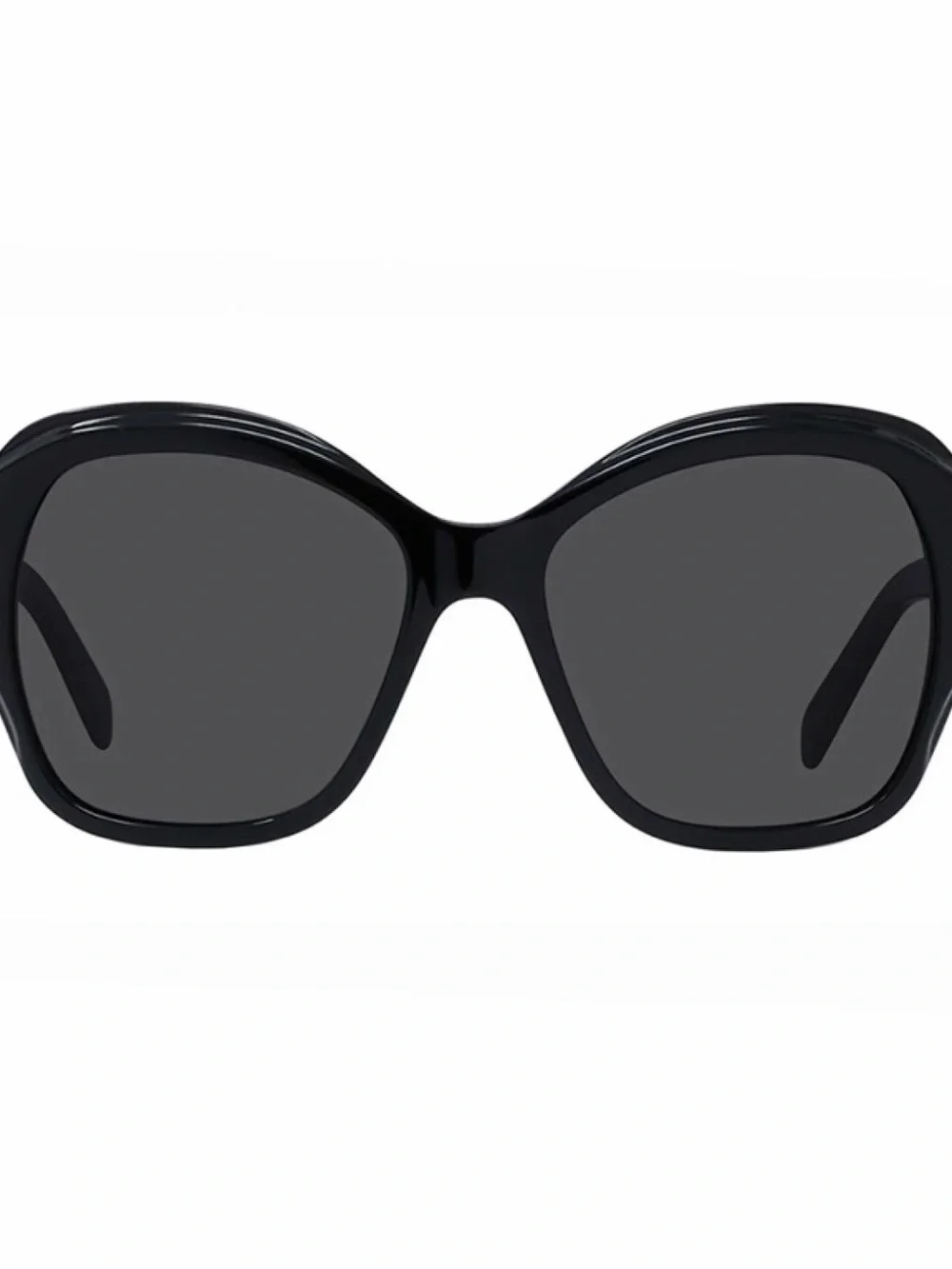 Celine Oversized Black Sunglasses with Dark Gray Lenses